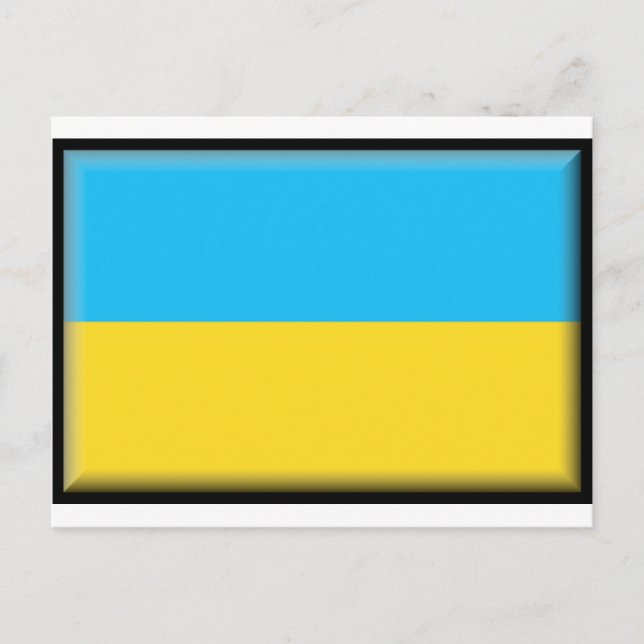 Postal Bandera de Ucrania (Anverso)