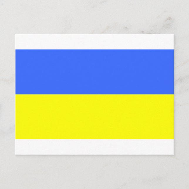 Postal Bandera de Ucrania (Anverso)