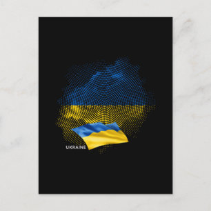 Postal bandera de Ucrania