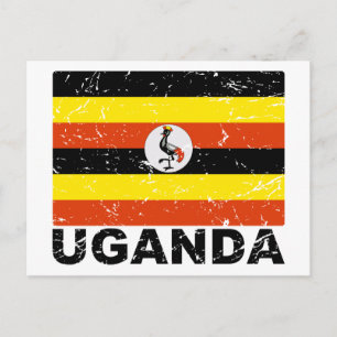 Postal Bandera de Uganda de época