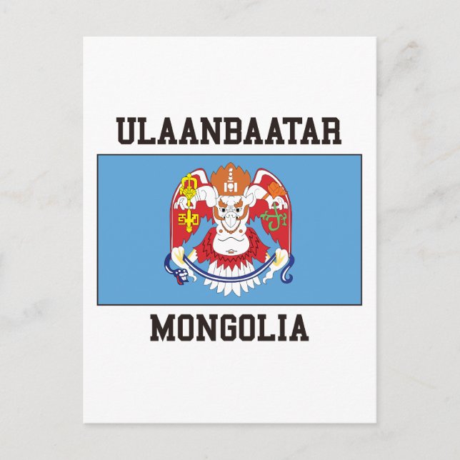 Postal Bandera de Ulaanbaatar (Anverso)