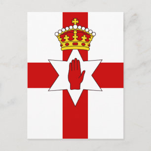 Postal Bandera de ultramar de Irlanda del Norte