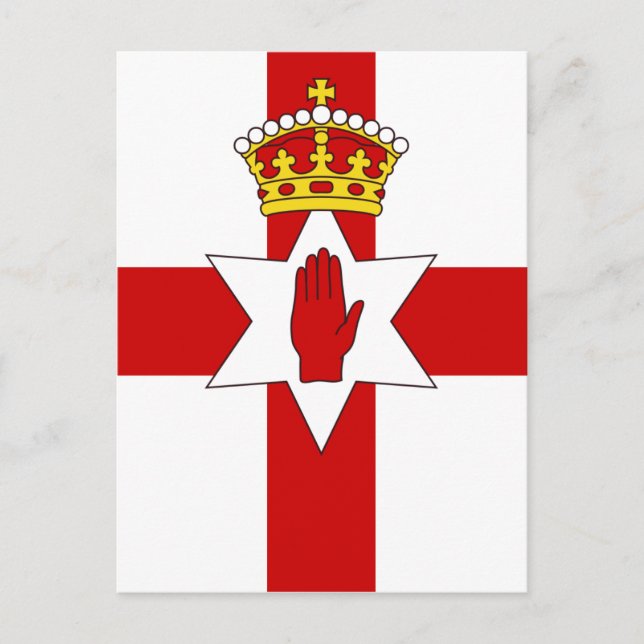 Postal Bandera de ultramar de Irlanda del Norte (Anverso)