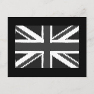 Postal Bandera de Union Jack del Reino Unido - Cromado