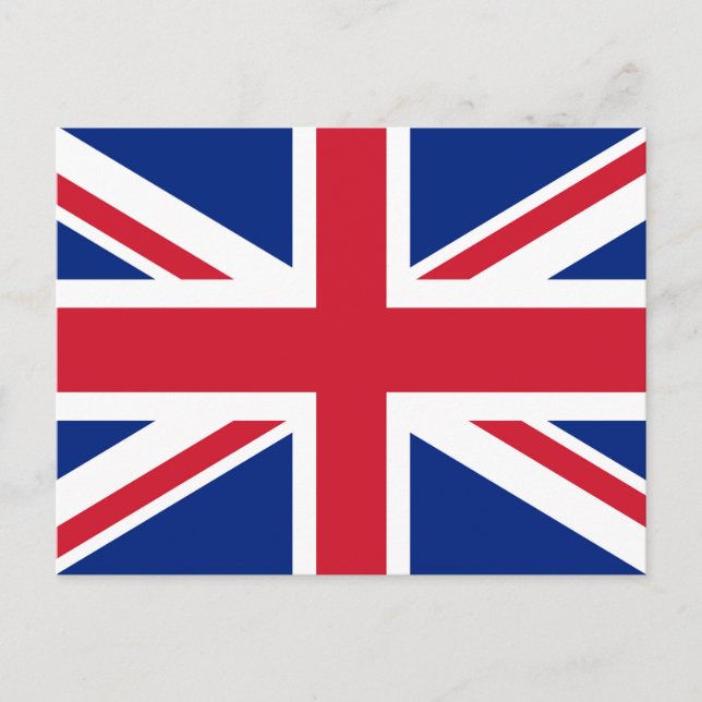 Postal Bandera de Union Jack del Reino Unido - Versión au (Anverso)