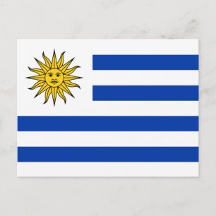 Postal Bandera de Uruguay