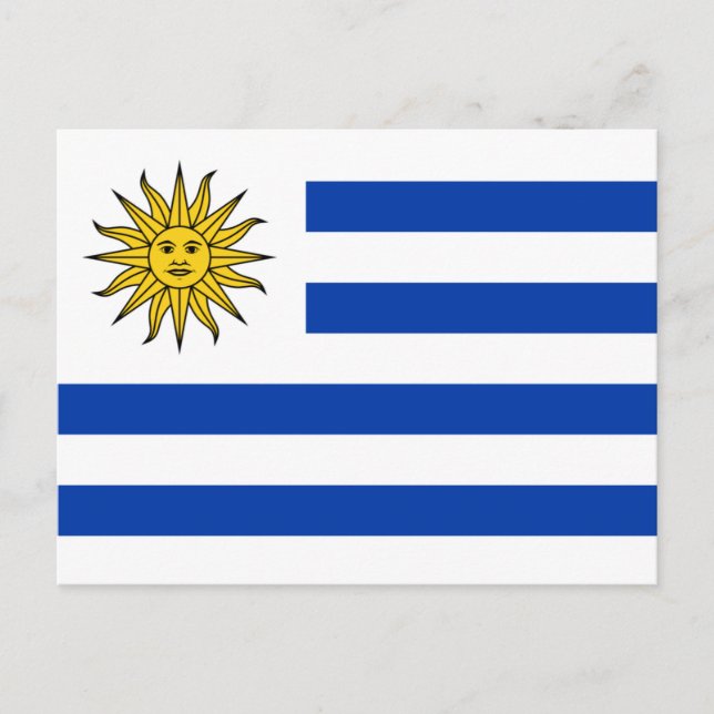 Postal Bandera de Uruguay (Anverso)