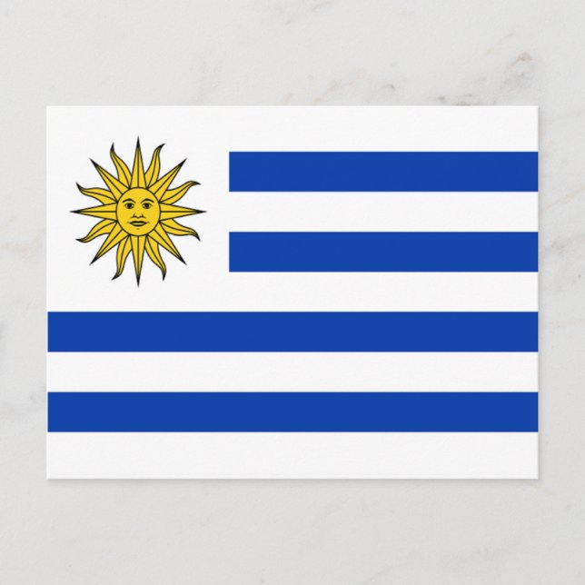 Postal Bandera de Uruguay (Anverso)