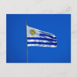 Postal bandera de uruguay