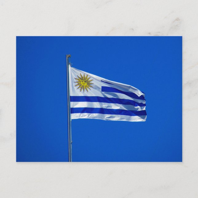 Postal bandera de uruguay (Anverso)