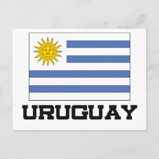 Postal Bandera de Uruguay (Anverso)