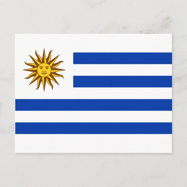 Postal Bandera de Uruguay (Uruguay) (Anverso)