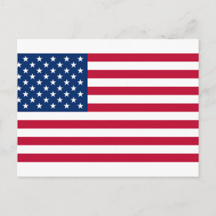 Postal bandera de usa