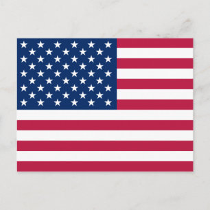 Postal bandera de usa