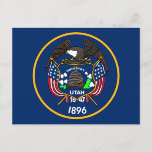 Postal Bandera de Utah