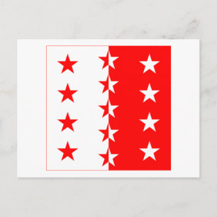 Postal Bandera de Valais