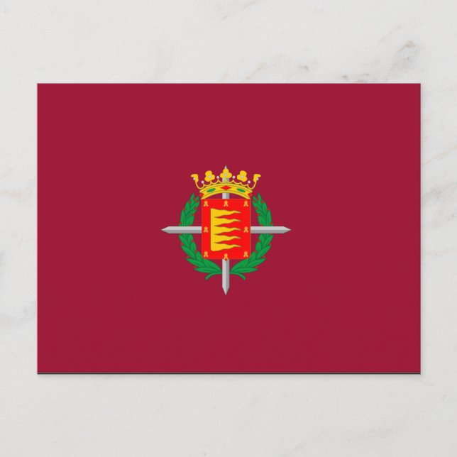 Postal Bandera de Valladolid (Anverso)