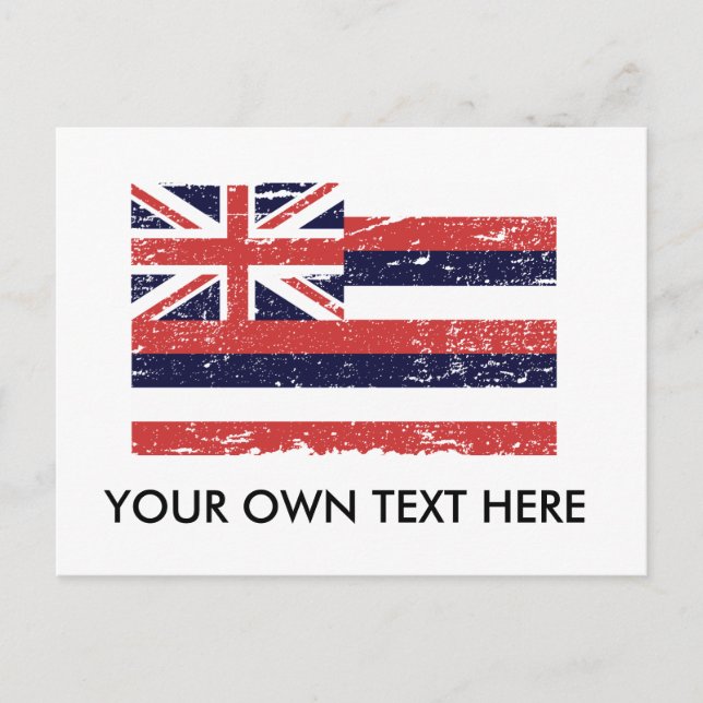 POSTAL BANDERA DE VENTAJA DE HAWAII (Anverso)