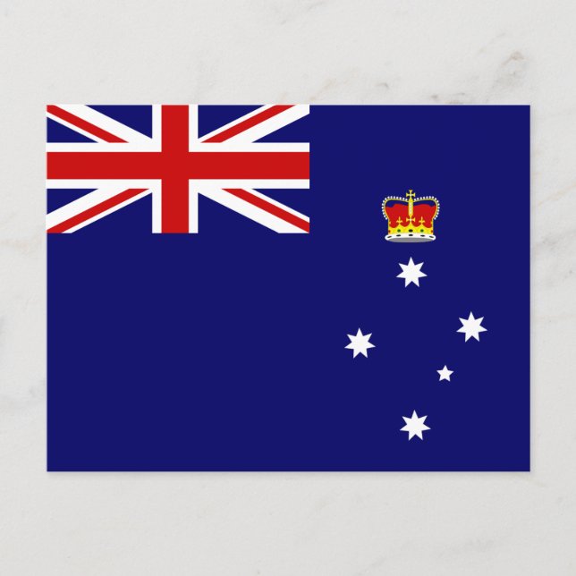 Postal Bandera de Victoria, Australia (Anverso)