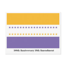 Bandera de victoria infrautilizante vota por mujer