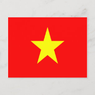 Postal bandera de vietnam