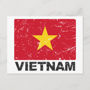 Postal Bandera de Vietnam
