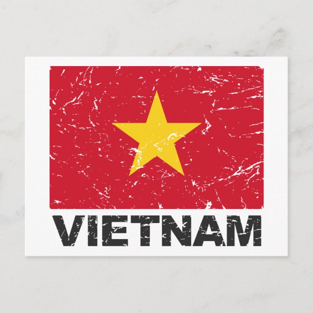 Postal Bandera de Vietnam (Anverso)