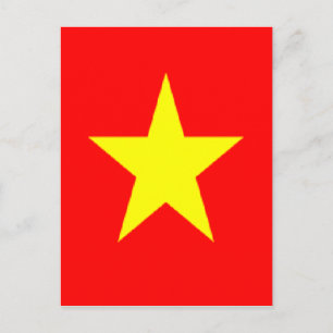 Postal bandera de vietnam