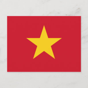 Postal bandera de vietnam
