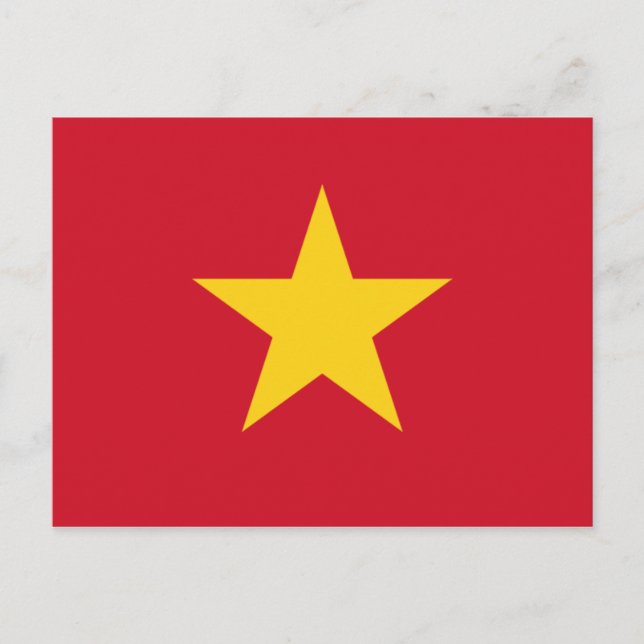 Postal bandera de vietnam (Anverso)