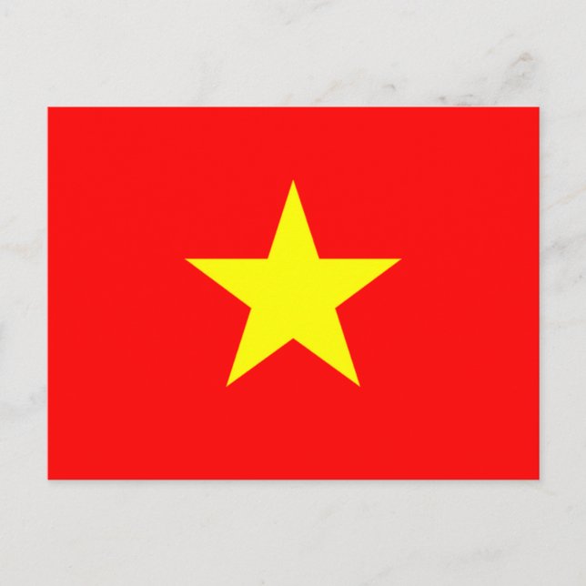 Postal Bandera de Vietnam (Anverso)