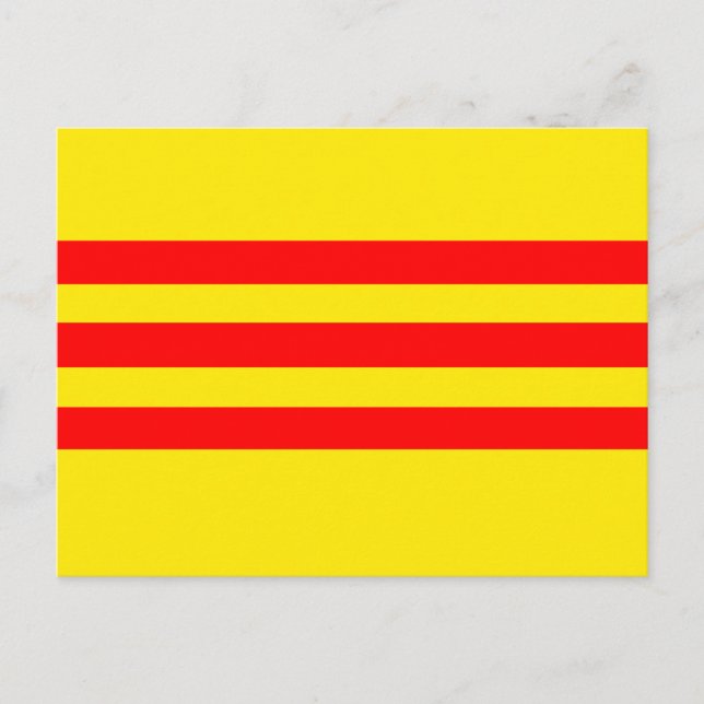 Postal Bandera de Vietnam (nueva) (Anverso)