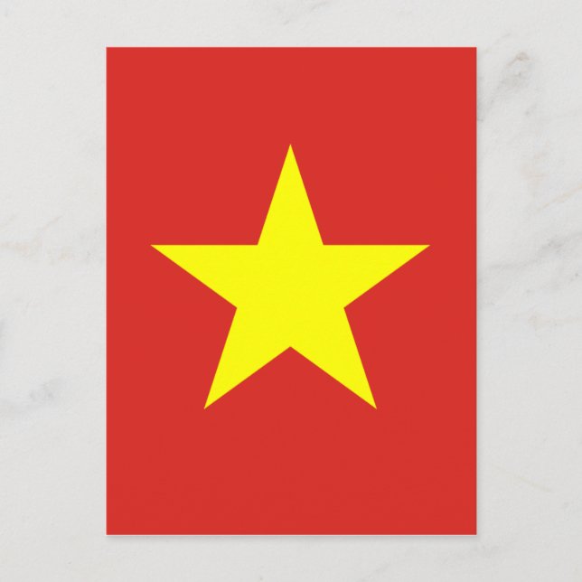 Postal Bandera de Vietnam - Quech kỳ Viene Nam (Anverso)