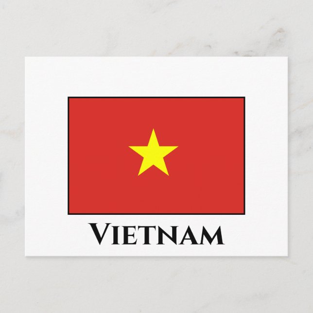 Postal Bandera de Vietnam (vietnamita) (Anverso)
