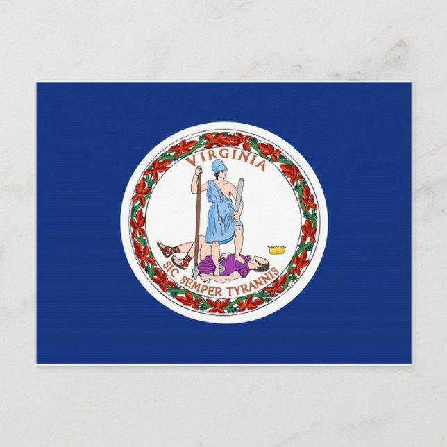 Postal Bandera de Virginia (Anverso)