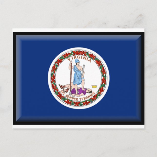 Postal Bandera de Virginia (Anverso)