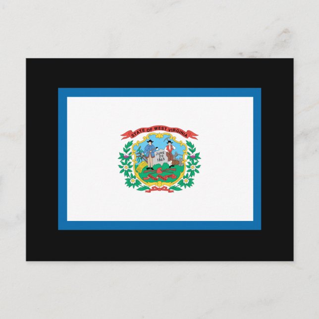 POSTAL BANDERA DE VIRGINIA OCCIDENTAL (Anverso)