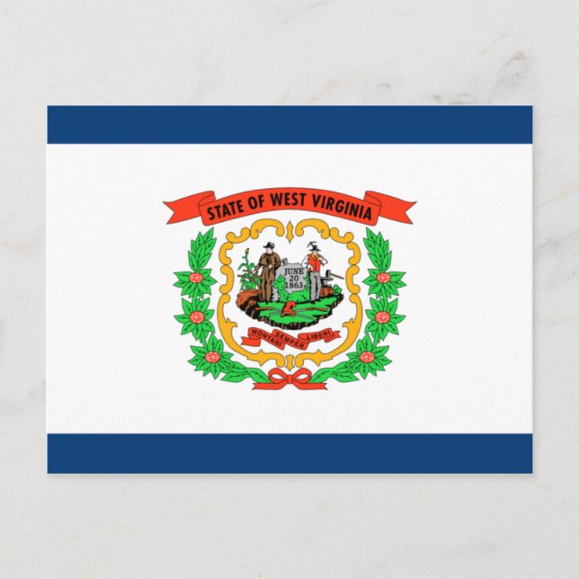 Postal Bandera de Virginia Occidental (Anverso)