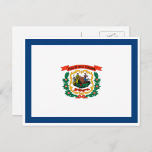 Postal Bandera de Virginia Occidental, Bandera de Virgini
