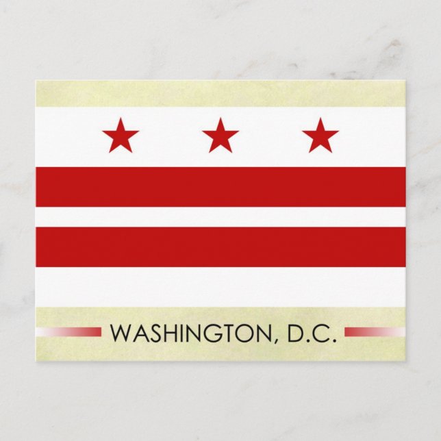 Postal Bandera de Washington, D.C. (Anverso)