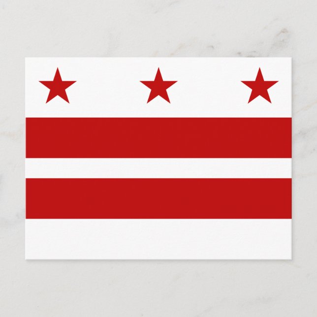 Postal Bandera de Washington DC (Anverso)