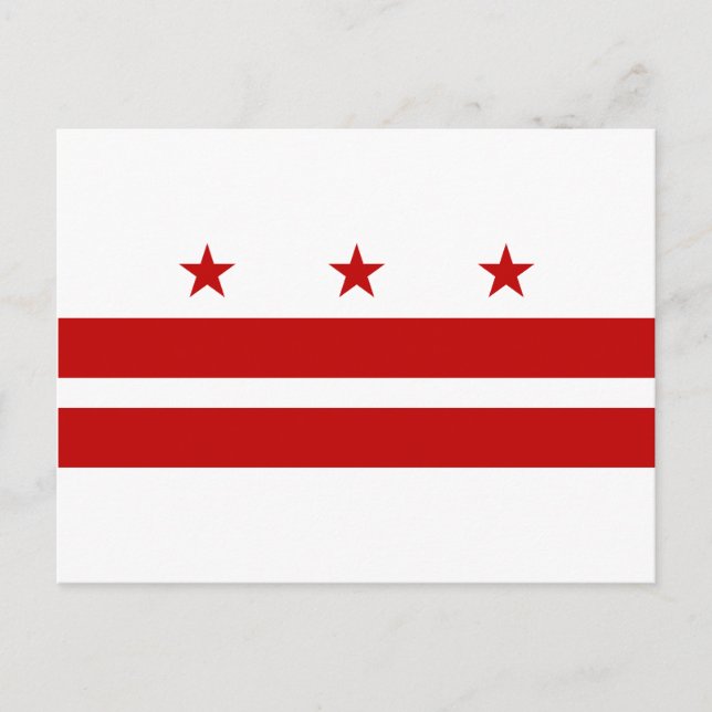 Postal Bandera de Washington DC (Anverso)