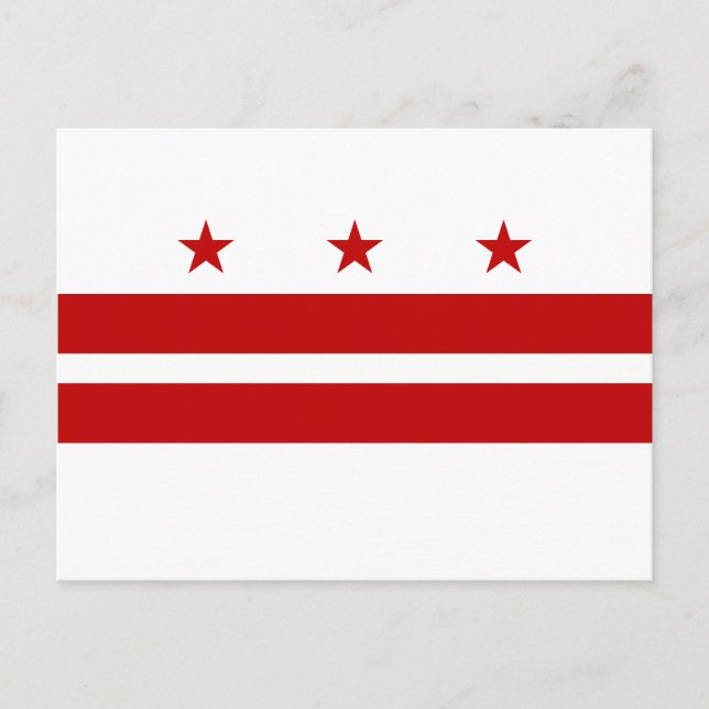 Postal Bandera de Washington DC (Anverso)