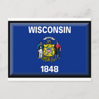 Postal Bandera de Wisconsin