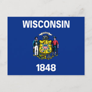 Postal Bandera de Wisconsin