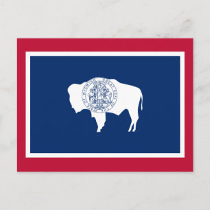 Postal Bandera de Wyoming