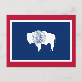 Postal Bandera de Wyoming