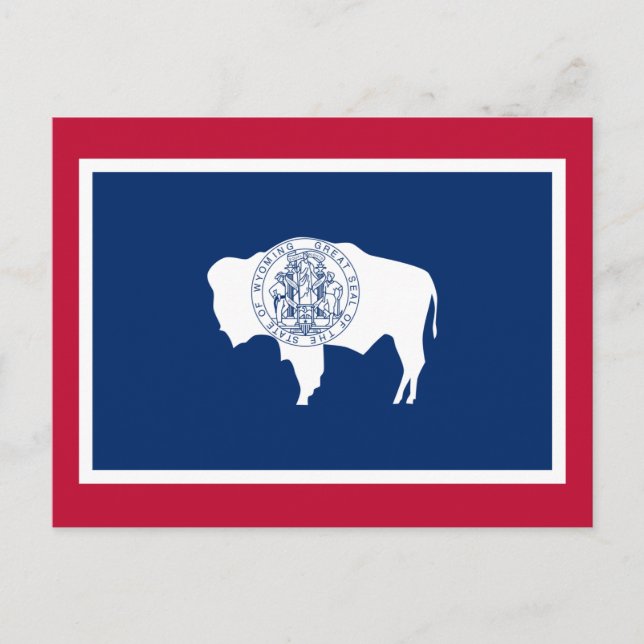 Postal Bandera de Wyoming (Anverso)