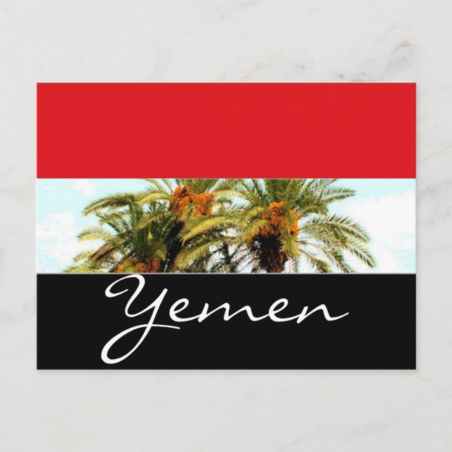 Postal Bandera de Yemen (Anverso)