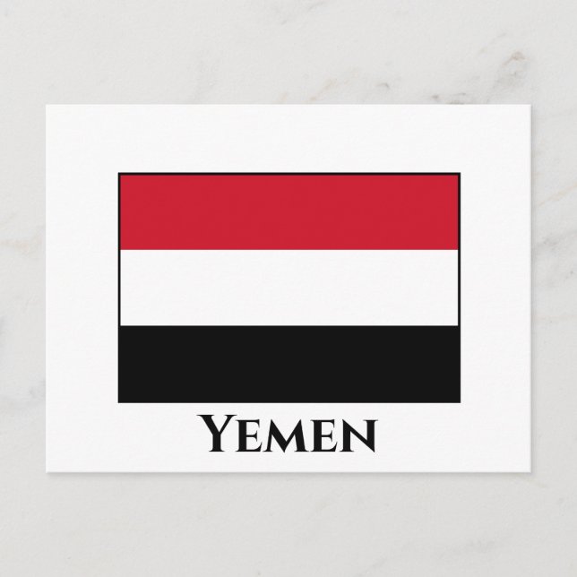 Postal Bandera de Yemen (Anverso)